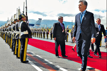 Macri estuvo ayer en Quito, pero debió suspender actividades. (Fuente: DyN)