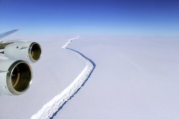 Se desprendió un iceberg gigante de la Antártida (Fuente: EFE)