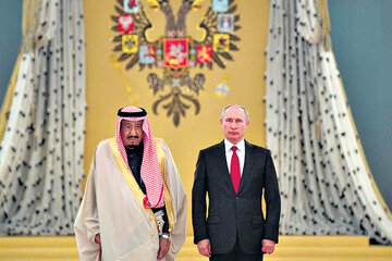 El rey saudí le abre el juego a Rusia (Fuente: AFP)