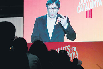 El destituido presidente Puigdemont es candidato para los comicios anticipados en Cataluña. (Fuente: EFE)