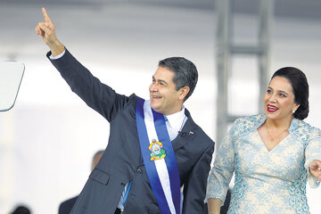 Juan Orlando Hernández fue reelecto después de una cuestionada reforma constitucional. (Fuente: AFP)