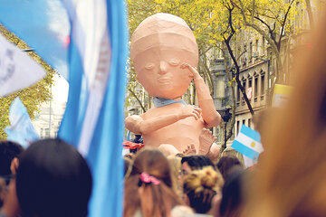 En la marcha contra el aborto, uno de los argumentos utilizados fue que se trata de un genocidio. (Fuente: Adrián Pérez)