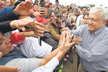 Andrés M. López Obrador (AMLO), el candidato con más chances de ganar. (Fuente: AFP)