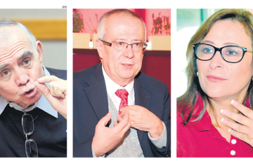 De izq. a der.: Alfonso Romo, Manuel Urzúa y Rocío Nahle García, tres figuras del próximo gobierno.