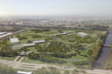 Una vista panorámica del Parque Olímpico, en el sur de Buenos Aires. (Fuente: Gobierno de la Ciudad)