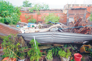 Tragedia y desastre por viento y lluvia