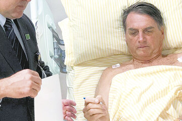 Ayer Bolsonaro retomó las actividades desde la habitación del hospital Israelita Albert Einstein.