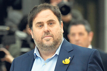 Oriol Junqueras, exvicepresidente catalán y uno de los 12 acusados.  (Fuente: AFP)