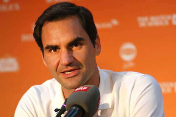 Federer volvió a entrenar tras la operación y apunta a 2021 (Fuente: AFP)