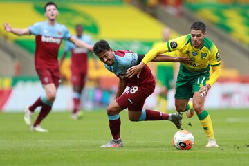 El Norwich City de Emiliano Buendía perdió la categoría en la Premier League (Fuente: AFP)
