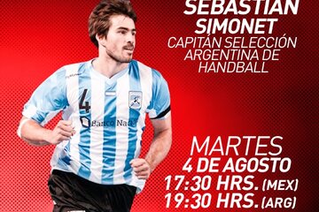 El capitán del seleccionado argentino de handball hablará por las redes