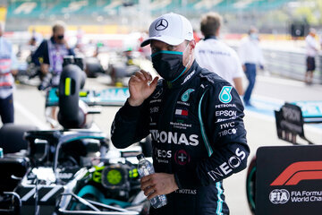 Bottas confirmó ayer que seguirá en Mercedes. (Fuente: AFP)