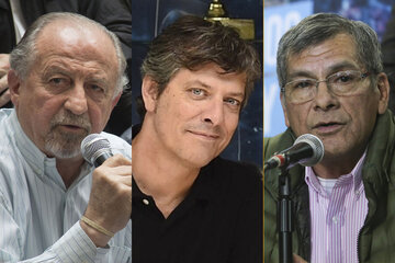 Hugo Yasky, Mario Pergolini y Juan Carlos Alderete