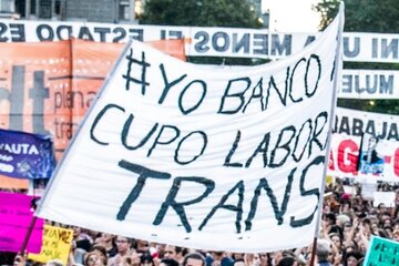 El cupo laboral es un viejo reclamo del colectivo trans, travesti y transgénero. (Fuente: Sebastián Freire)
