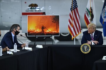 El duro relato del gobernador de California por los incendios forestales (Fuente: AFP)