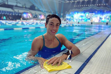 Julia Sebastián bajó el récord  argentino y sudamericano en los 200 pecho (Fuente: Télam)