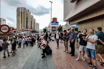 Pánico en China: un rascacielos tembló aunque no se registró ningún sismo (Fuente: AFP)