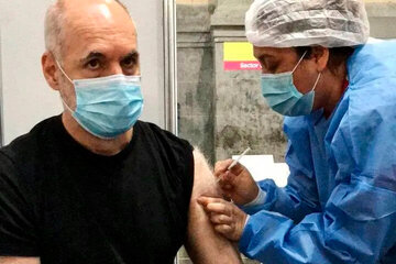 Rodríguez Larreta se vacunó contra la covid