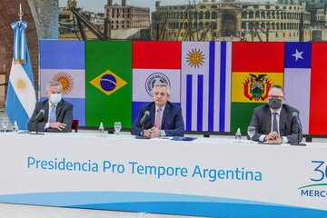 La respuesta de Alberto Fernández a Uruguay: "Consenso es respetar la ley del Mercosur" (Fuente: NA)