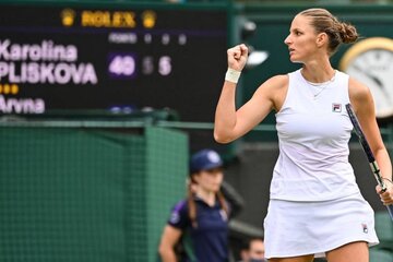 Barty-Pliskova, la gran final femenina de Wimbledon (Fuente: AFP)