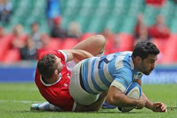 Los Pumas empataron con Gales en la ciudad de Cardiff (Fuente: AFP)