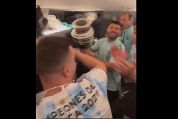 El nuevo hit de la Selección Argentina que impusieron los jugadores (Fuente: Captura de vídeo )