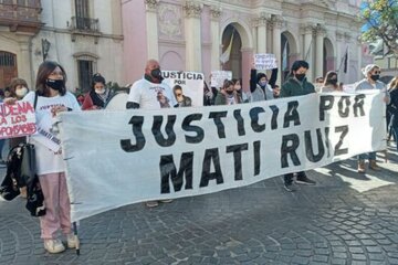 Matías Ruiz tenía la huella de un borceguí en su rostro