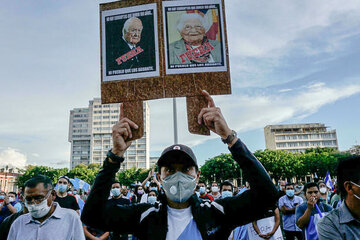 Guatemala: continúan las protestas contra el presidente Alejandro Giammattei (Fuente: AFP)