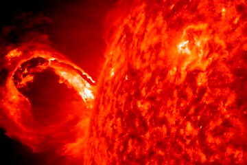 Una tormenta solar podría afectar este lunes a la Tierra (Fuente: NASA)