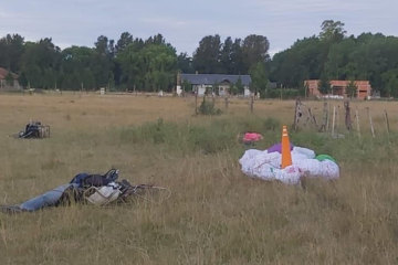 Un hombre falleció y otro resultó herido mientras practicaban vuelos en parapente  (Fuente: Twitter)