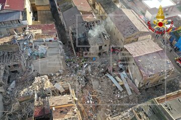 Derrumbe de un edificio en Sicilia: tres muertos y seis desaparecidos   (Fuente: EFE)
