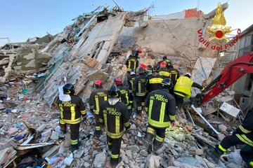 Derrumbe en Sicilia: ya son 7 los muertos por la explosión (Fuente: AFP)