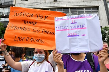 Todxs por el sobreseimiento de Tifany (Fuente: Télam)