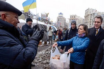 Victoria Nuland, un personaje sombrío en la crisis de Ucrania (Fuente: AFP)