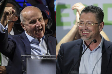 Elecciones Costa Rica: José María Figueres y Rodrigo Chaves disputarán la segunda vuelta del 3 de abril  (Fuente: EFE)