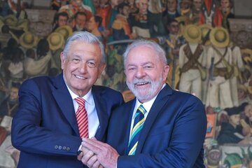 México y Lula se abrazan (Fuente: Ricardo Stuckert)