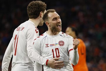 El emocionante regreso de Eriksen: volvió e hizo un gol para Dinamarca (Fuente: EFE)