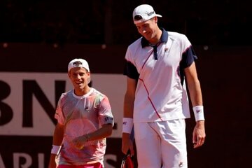 Schwartzman e Isner perdieron la final de dobles del Masters de Roma