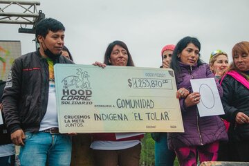 Juntaron más un millón de pesos para la comunidad indígena de El Tolar