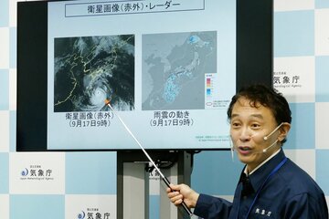 Japón en vigilia por la llegada de Nanmadol (Fuente: AFP)