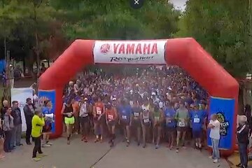 Maratón solidaria en General Rodríguez (Fuente: Captura de pantalla)