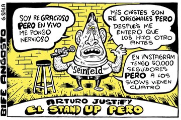 Arturo Justify, el stand up pero (Fuente: Gustavo Sala)