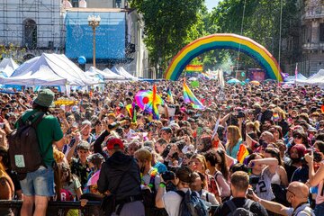 Declararon de interés oficial las Marchas y Festivales del Orgullo LGBTIQNB+ 2022   (Fuente: Sebastián Freire)