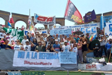 Histórica reunión pública de sectores opositores a Morales en Jujuy (Fuente: Mariana Mamani)