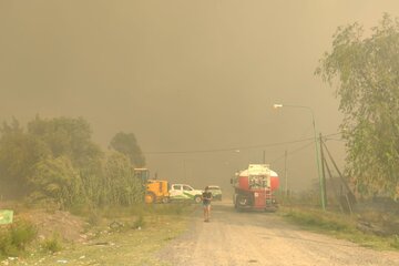 Incendio en la Reserva Natural de Punta Lara (Fuente: @prensaensenada)