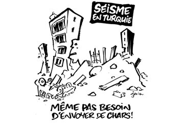Charlie Hebdo, criticada por su humor sobre el terremoto en Siria y Turquía