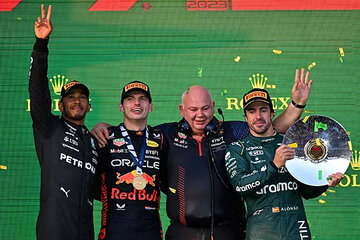 Fórmula 1: Verstappen consiguió su primer triunfo en Australia (Fuente: AFP)