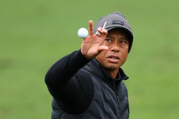 Tiger Woods se lesionó en el Masters de Augusta (Fuente: AFP)