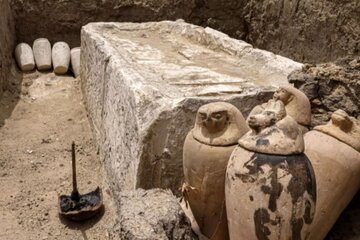 Egipto dio a conocer dos talleres de embalsamamiento de humanos y "animales sagrados" (Fuente: AFP)