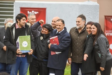 Entrega de viviendas del programa Autoconstrucción.